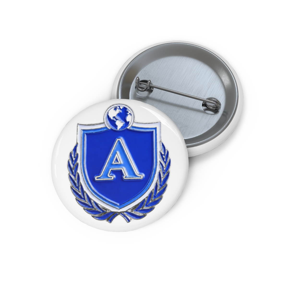 A School Pin Badge (Blue)