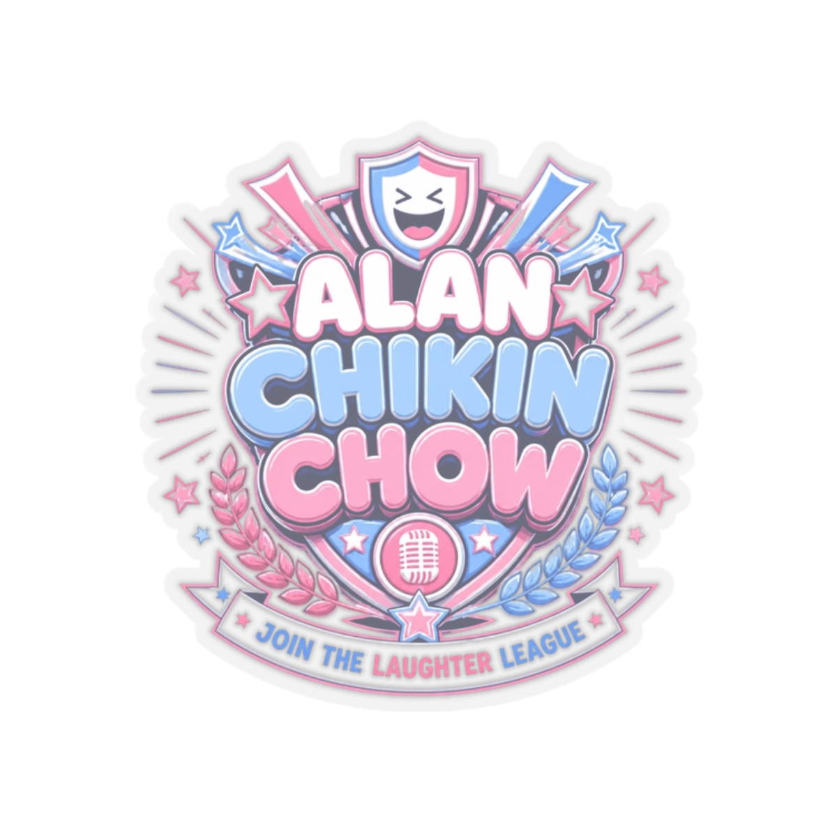 Alan Chikin Chow "ALAN CHIKIN CHOW" Sticker